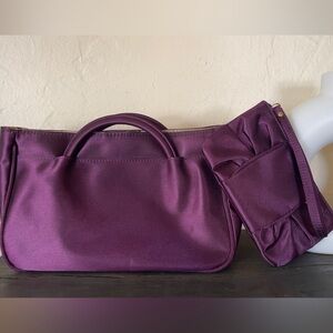 David’s Bridal Plum Handbag & Wistlet